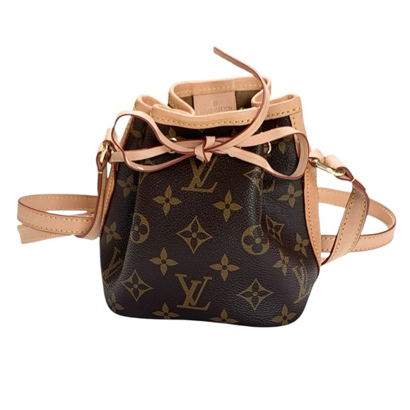 🆕 Louis Vuitton Style Nano Noe Brown Monogram Canvas Shoulder Bag 🆕 - Picture 3 of 10